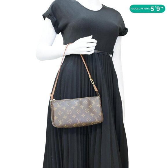 Louis Vuitton  Pochette Accessoires Monogram Canvas Pouch Brown - Picture 2 of 11